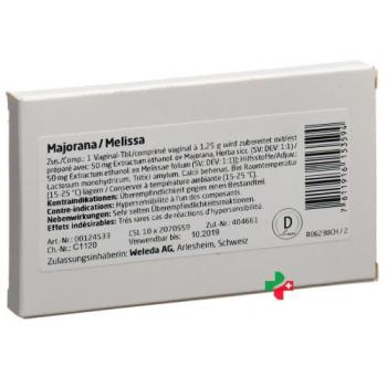 Weleda Majorana/Melissa Vag Tabl 10 pcs